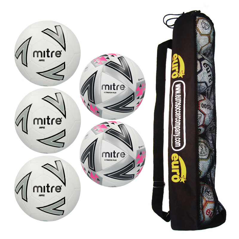 Mitre Matchday Ball Tube Bundle 1 ( 3 x Impel Core, 2 x Ultimatch Plus )